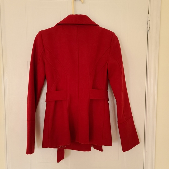 Guess Wool-Blend Coat, XSmall, Red. - Picture 2 of 6